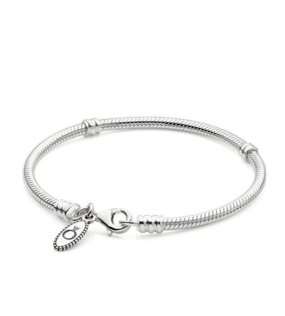 Pandora Snake Chain Lobster Clasp Bracelet, Size 8"